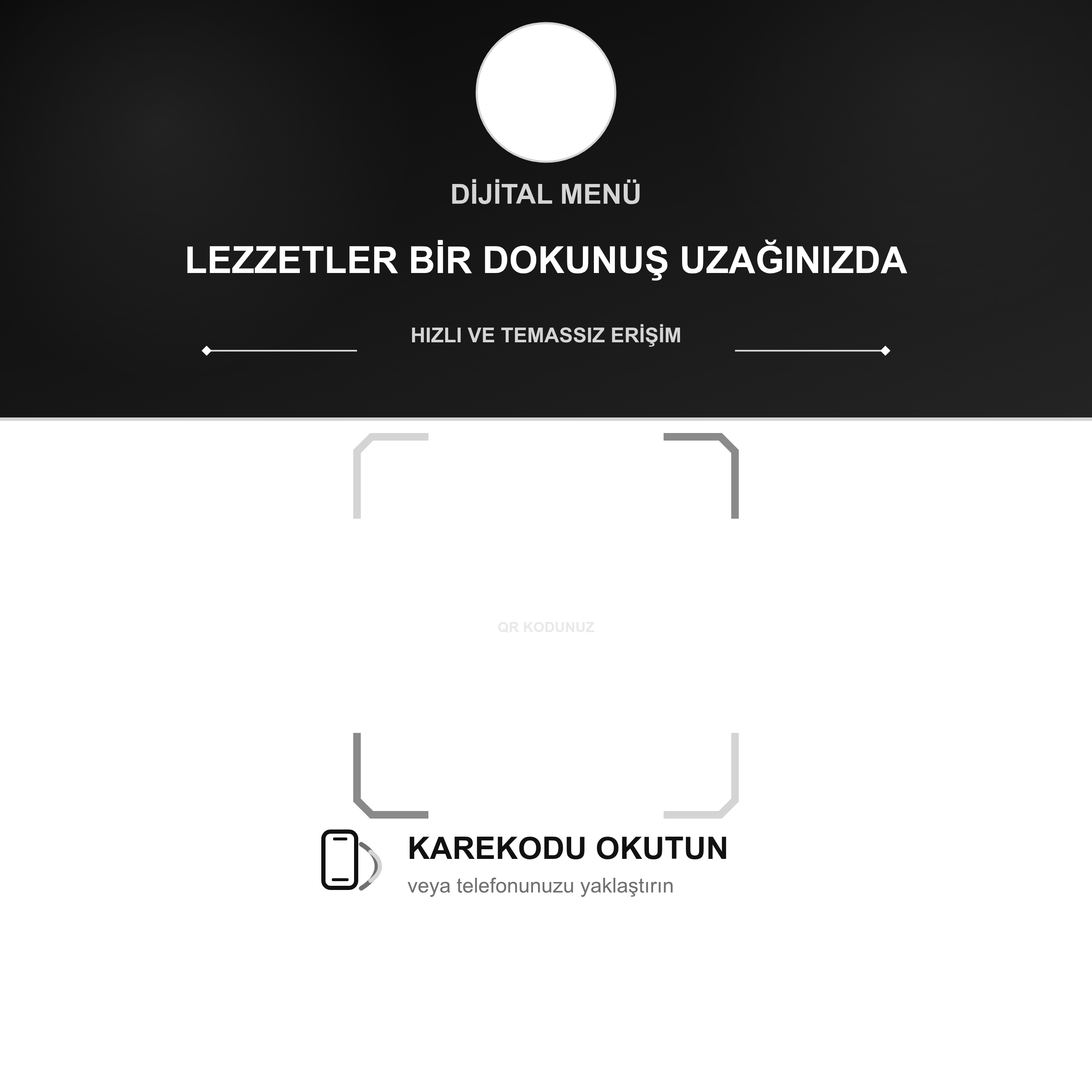 QR Stand Şablonu